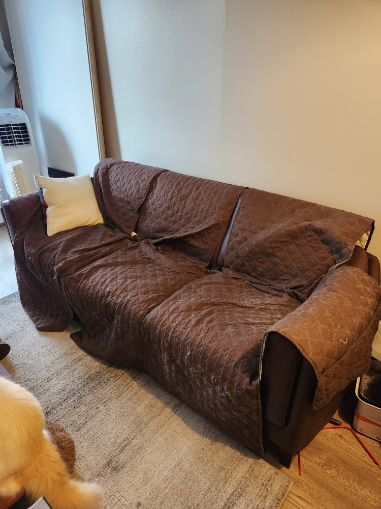 Hydeline Leather Sofa Set, Raisin Brown