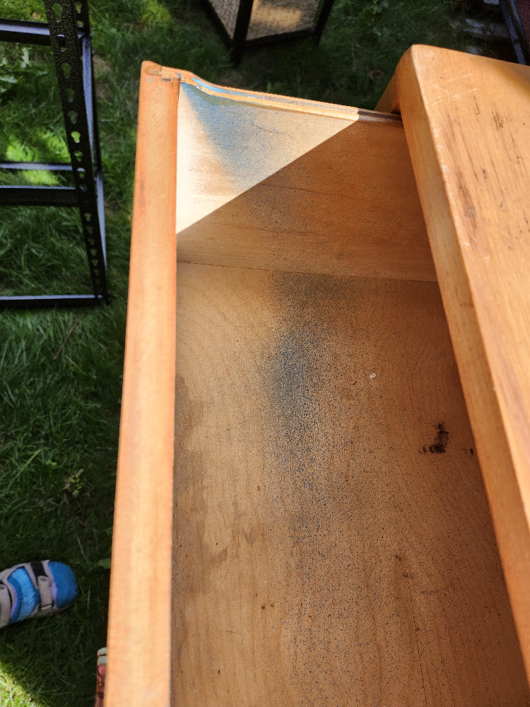 mid century modern 4 drawer Dresser- solid wood image indicator(2)