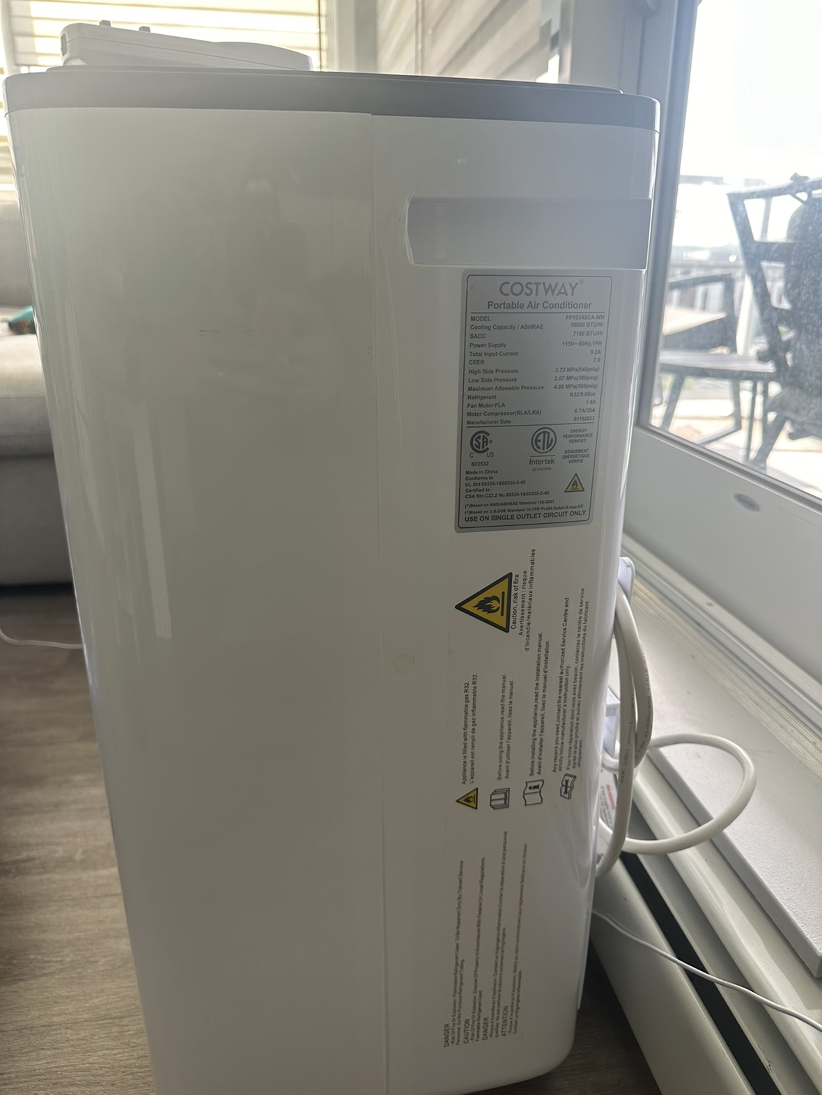 Costway Portable Air Conditioner 10000