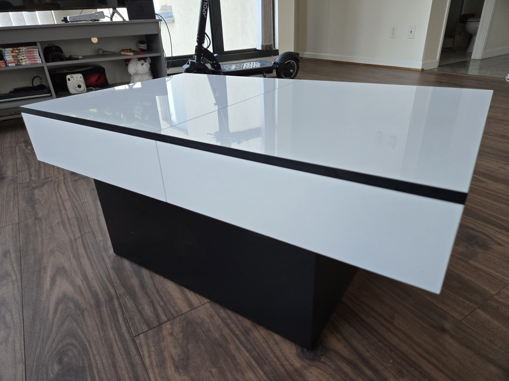 White Coffee Table with Storage image indicator(3)