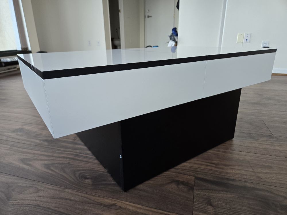 White Coffee Table with Storage image indicator(4)