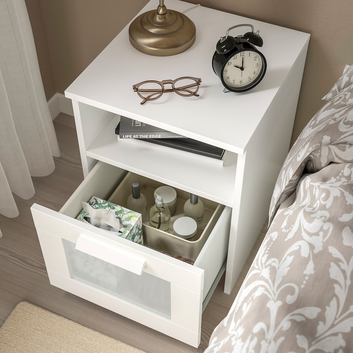 Ikea White Nightstand - photo 2