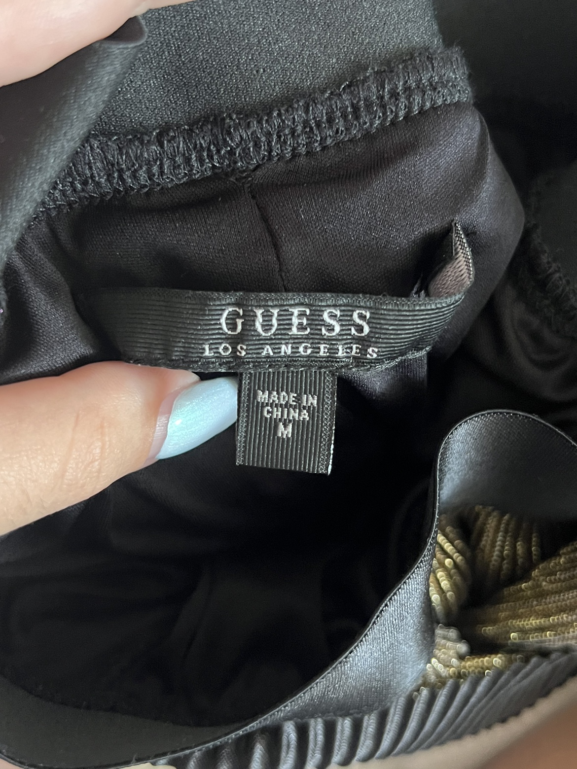 Guess Gold Shiny Pleated Skirt - photo 4