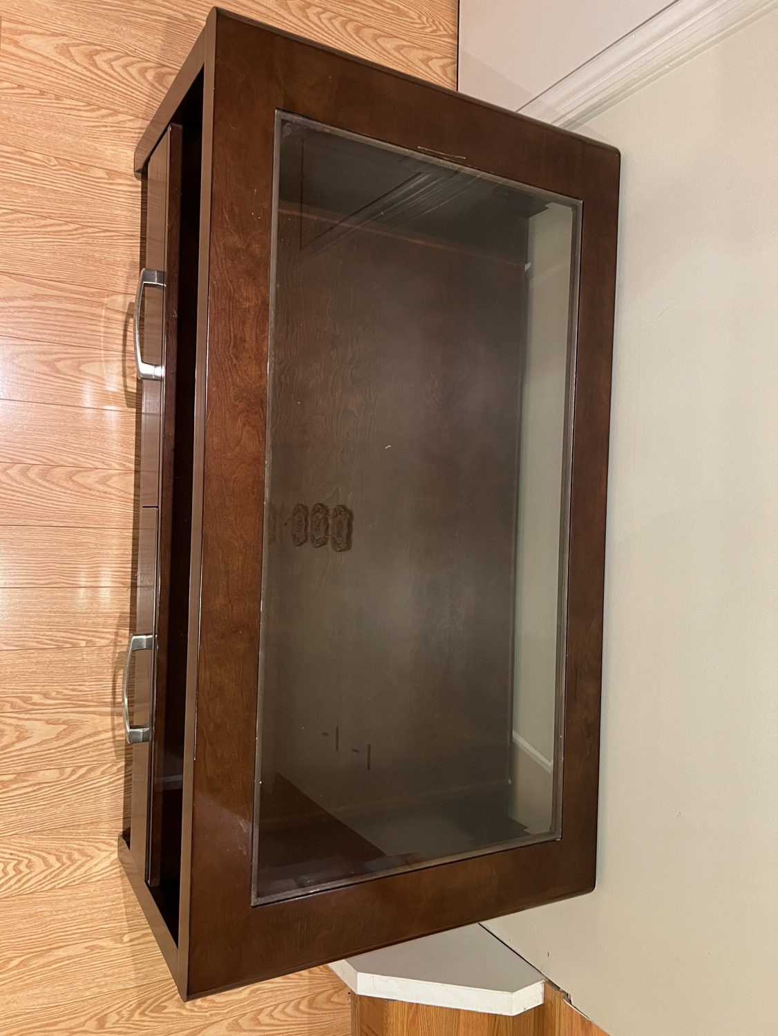 Coffee table on wheels with two drawers - photo 5