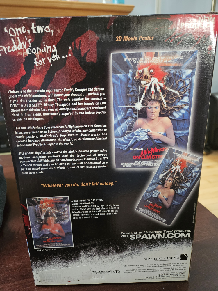 McFarlane Toys A Nightmare on Elm Street 3-D Movie Poster - photo 2