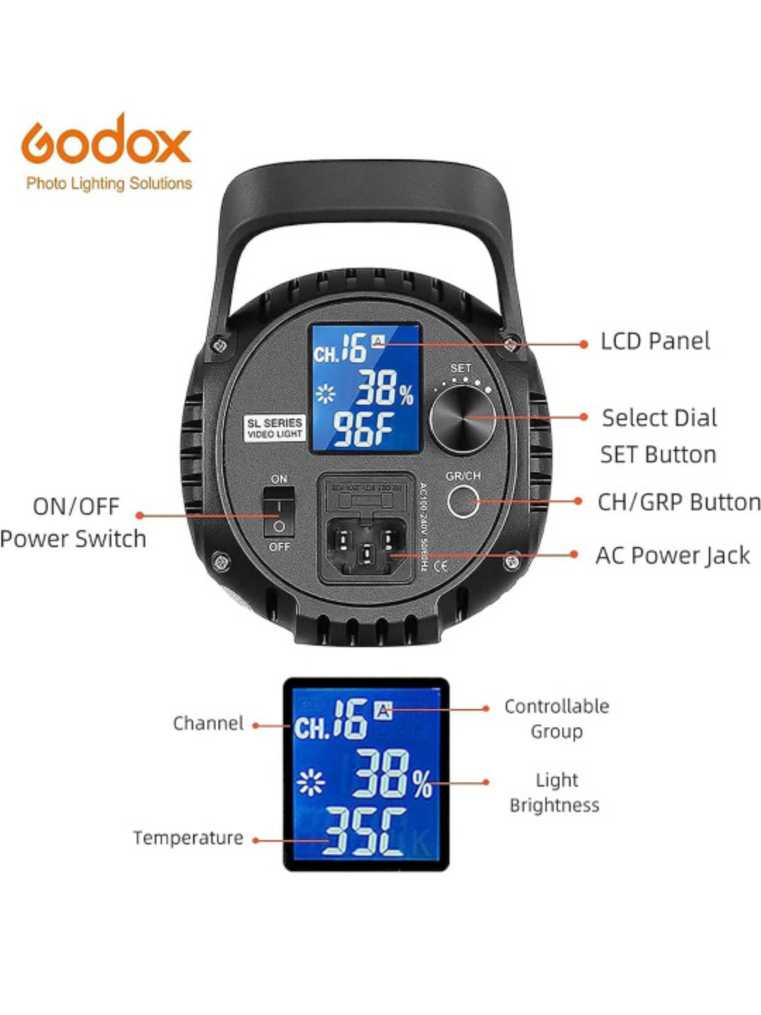 Godox SL60W White Video/Photography Light - photo 5