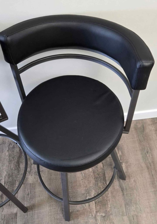 Black Bar Stools BOTH for $30 - photo 3