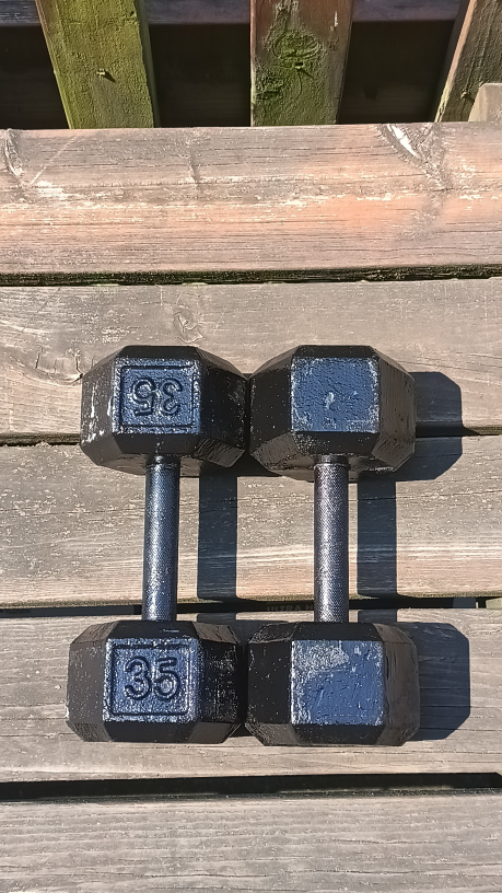 Pair of 35 lb Dumbbells