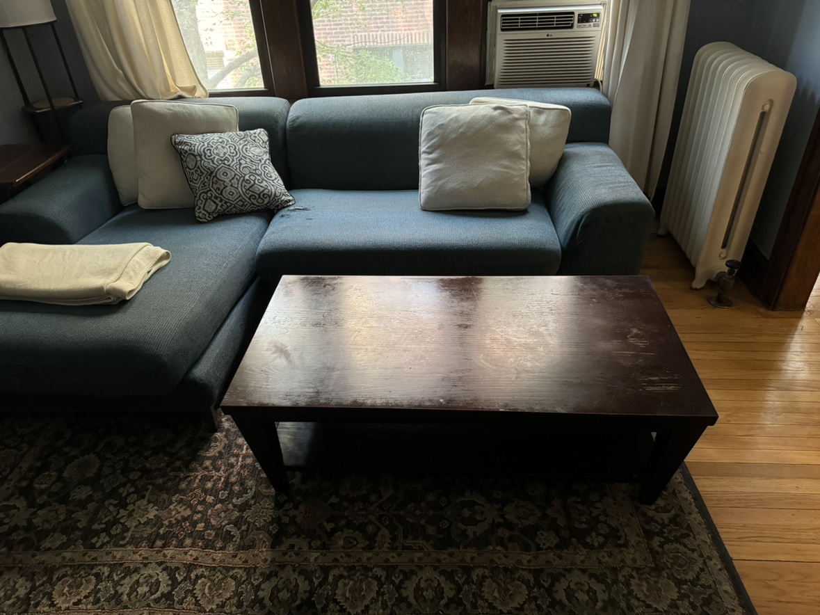 Large Wood Coffee Table - photo 2