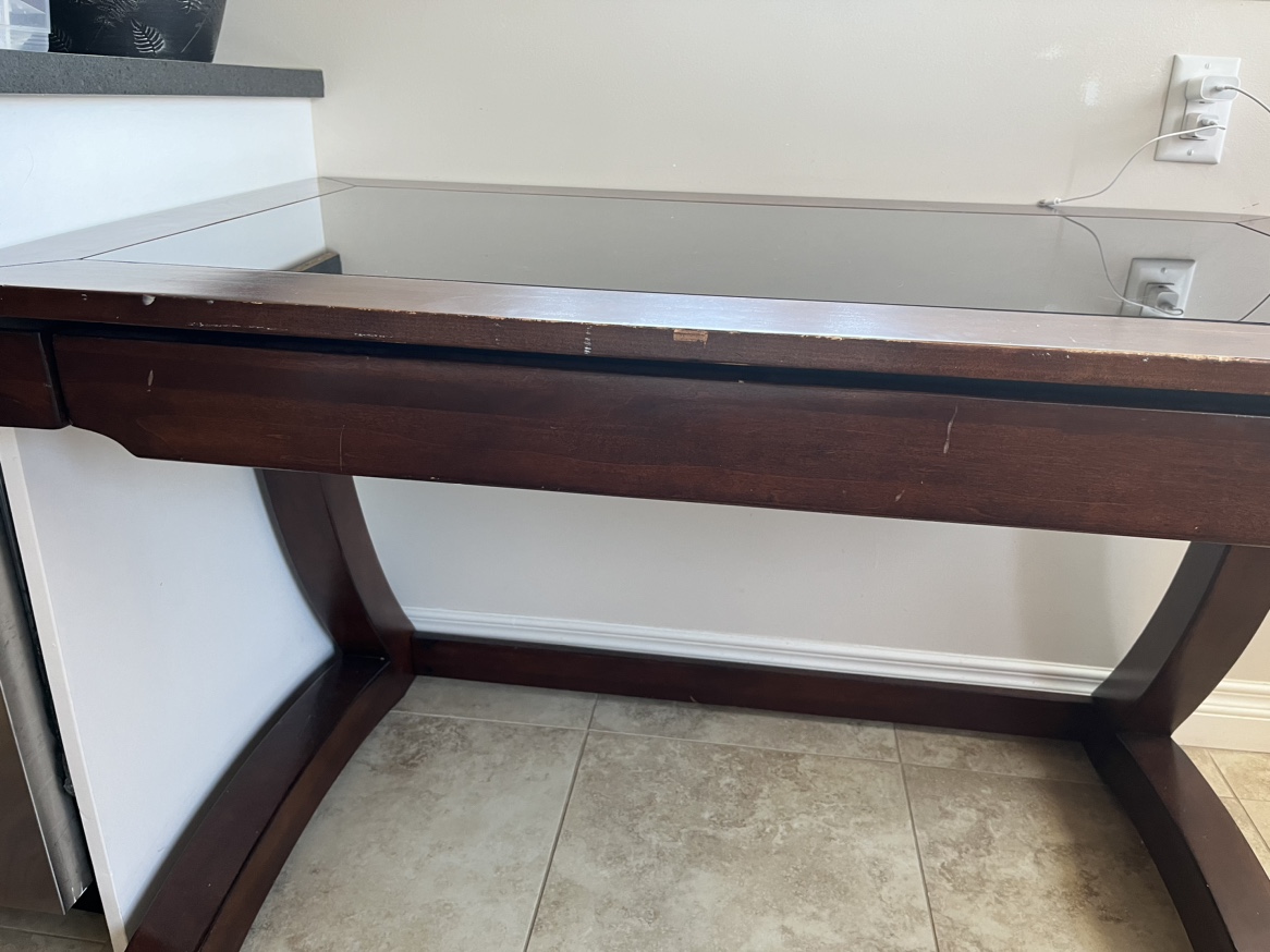 Glass Top Desk - photo 3