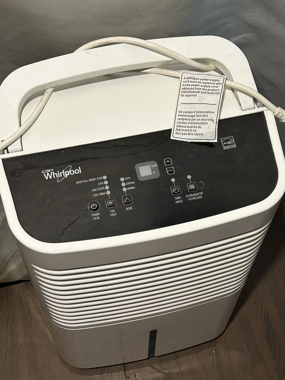 WHIRLPOOL Dehumidifier -50 Pints - photo 2