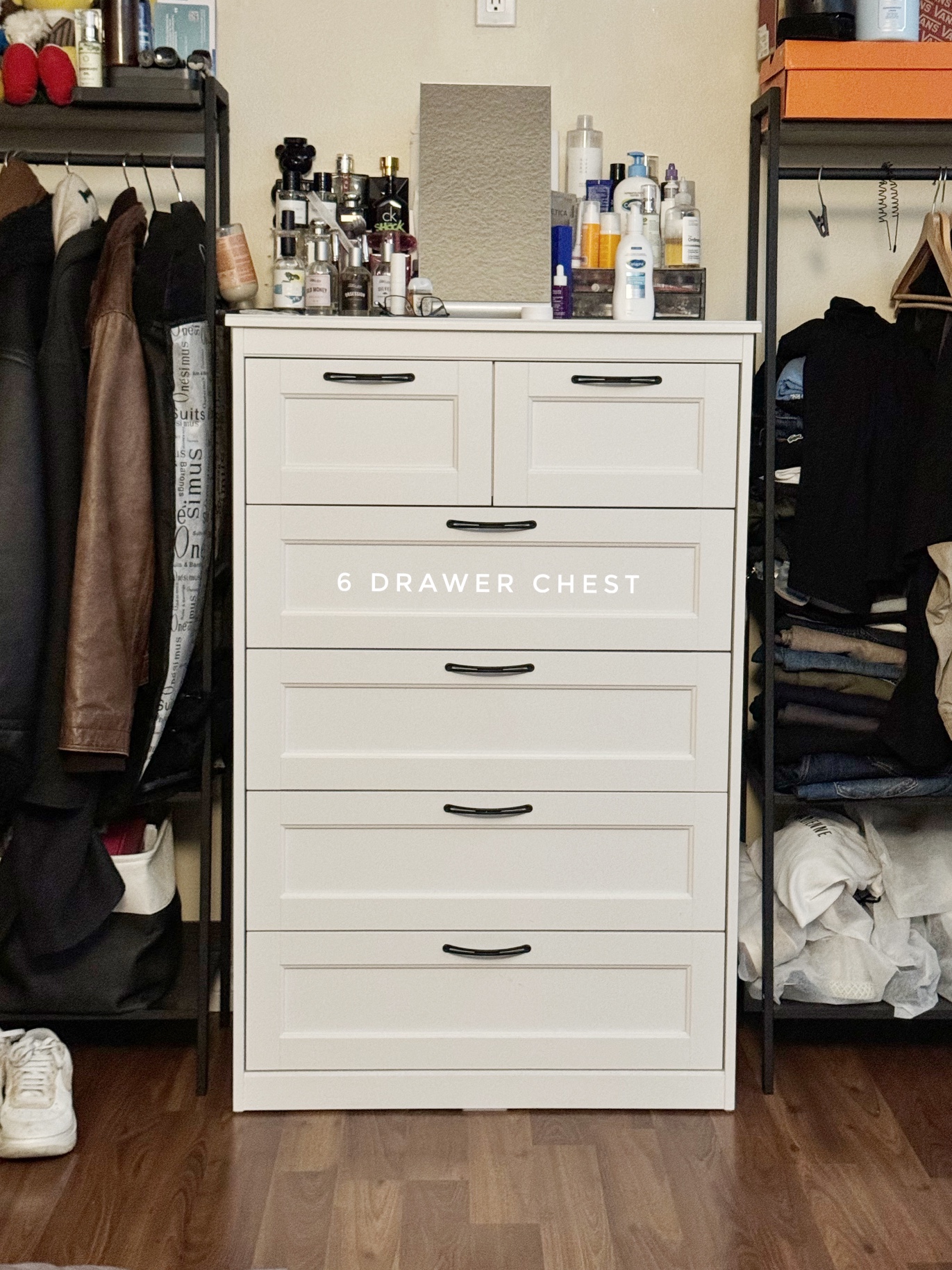 Ikea 6 Drawer Chest (Colour White)