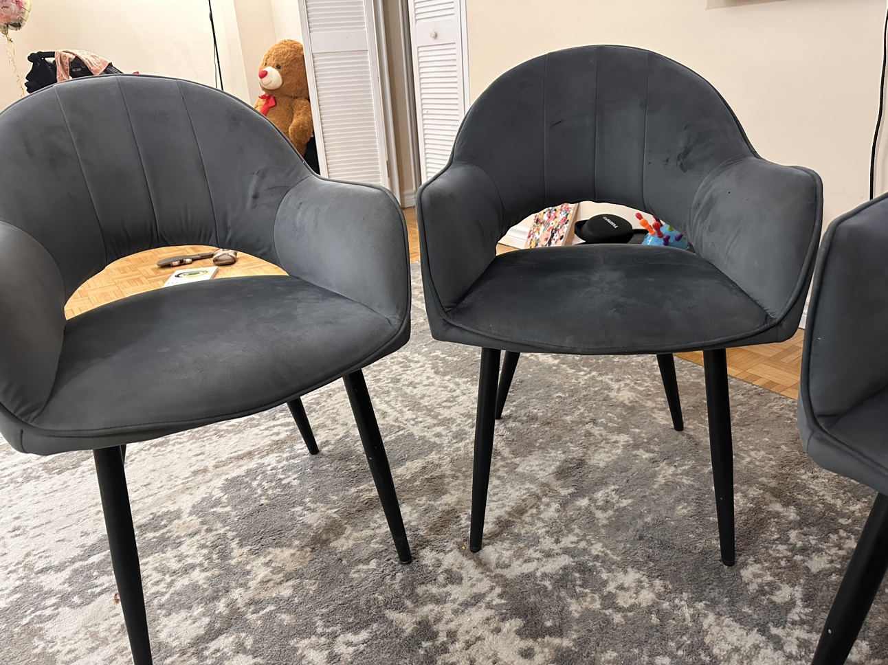 Structube Velvet Dining Chair - photo 4