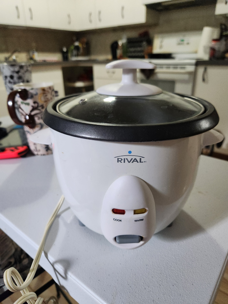 Rival Rice Cooker 3 cups cooked