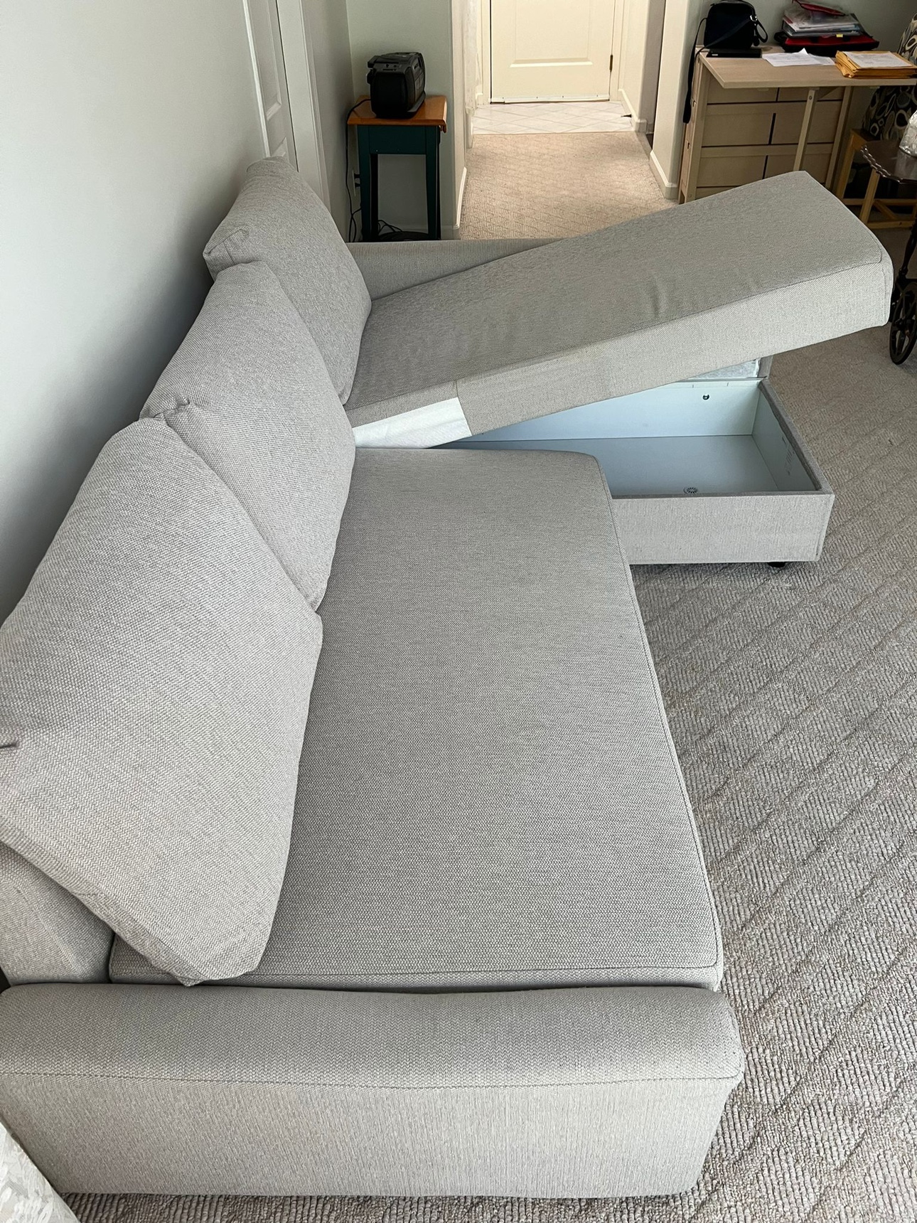 FRIHETEN Corner sofa-bed with storage, Skiftebo - photo 4
