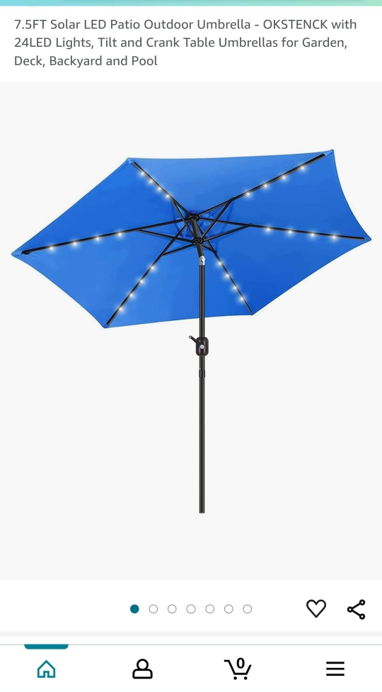 Patio Umbrella with LED Lights