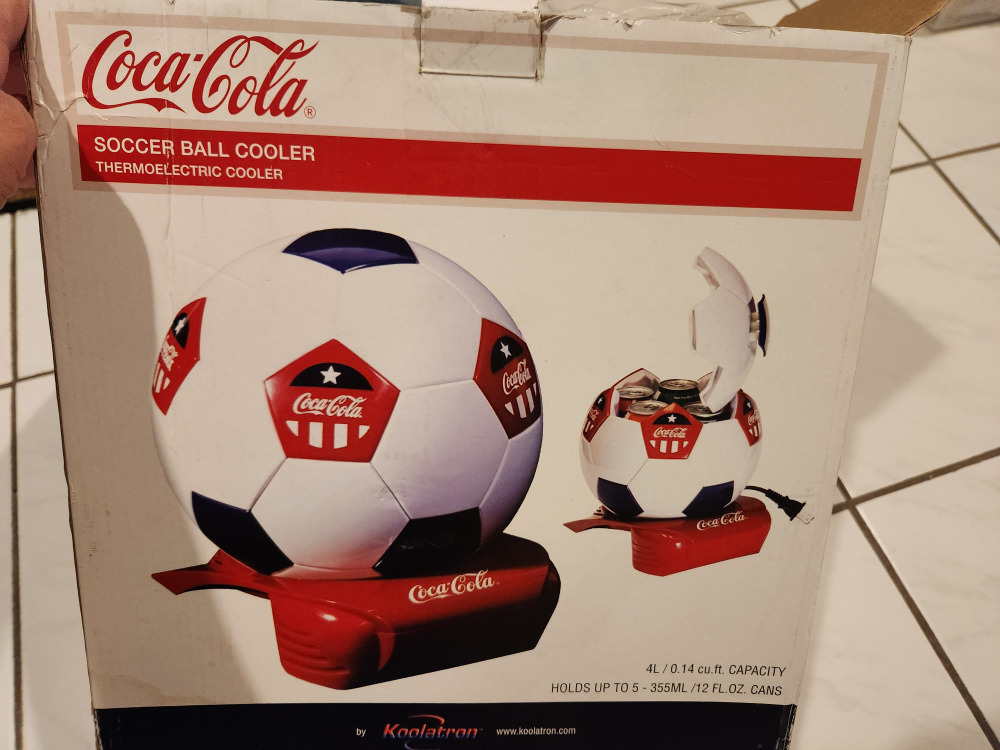 Coca-Cola Soccer Ball Cooler - photo 3