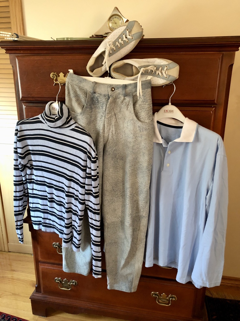 Vintage Leather Pants “Acid Wash Denim Look” made in Canada image indicator(3)