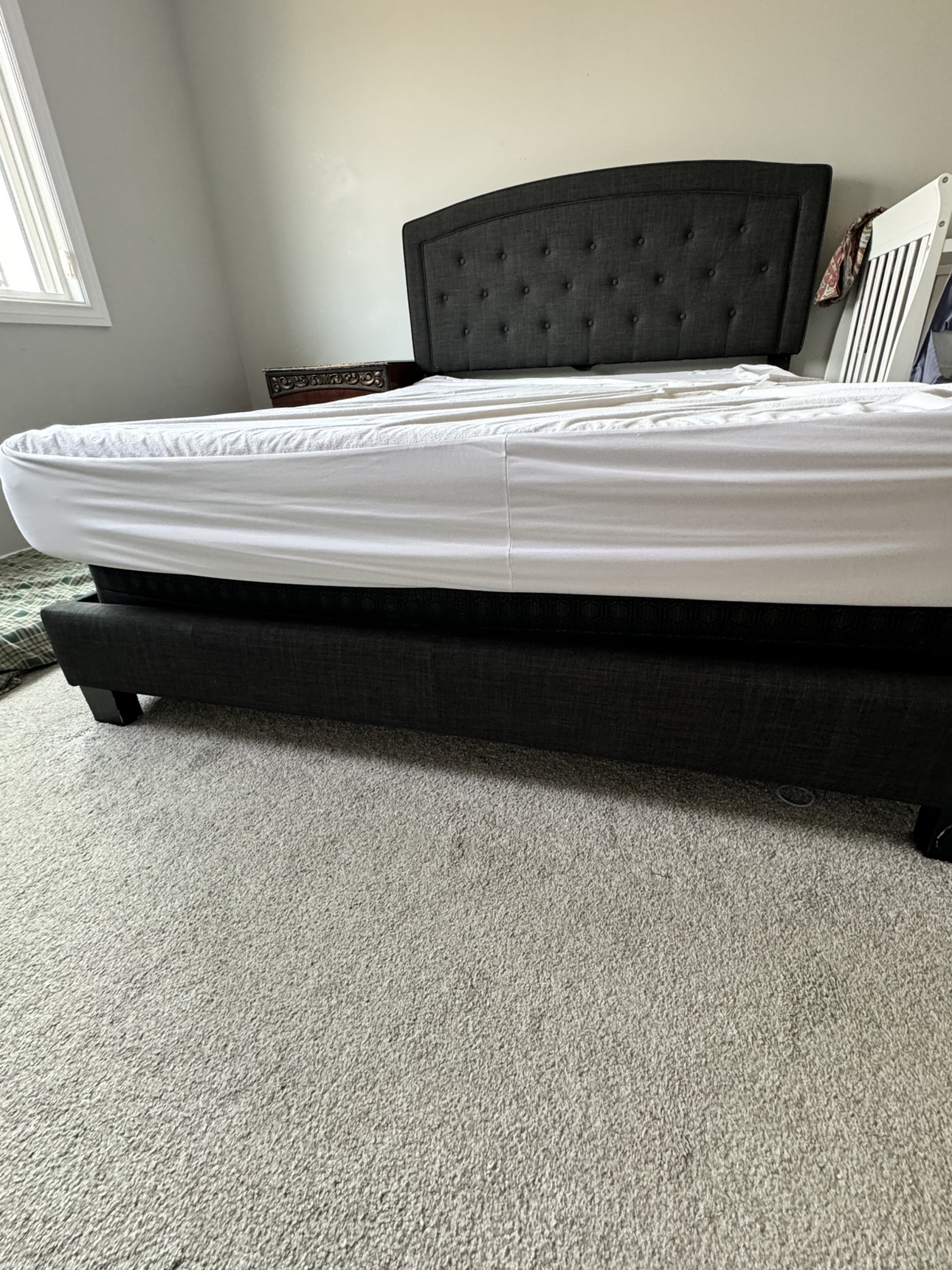 Queen Size Bed Frame with Box Spring and Mattress - photo 5