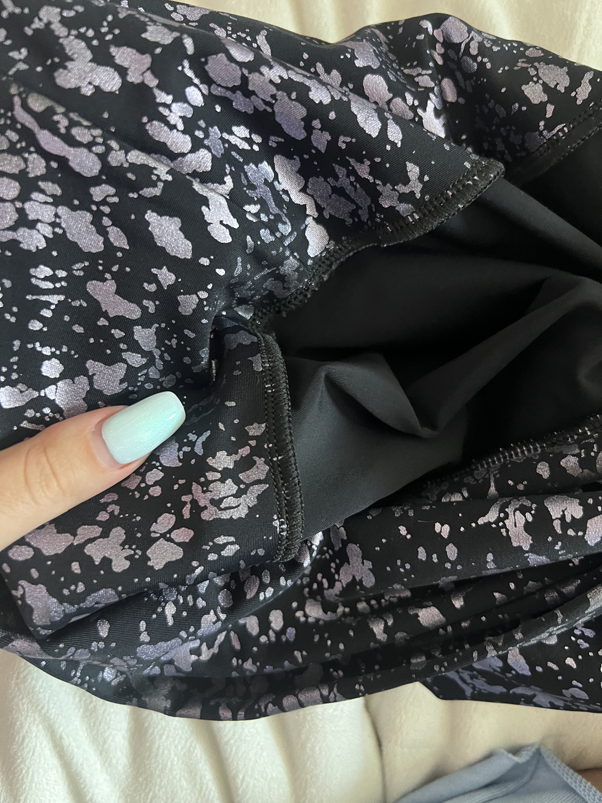 Black and Purple Splattered Skirt - photo 3