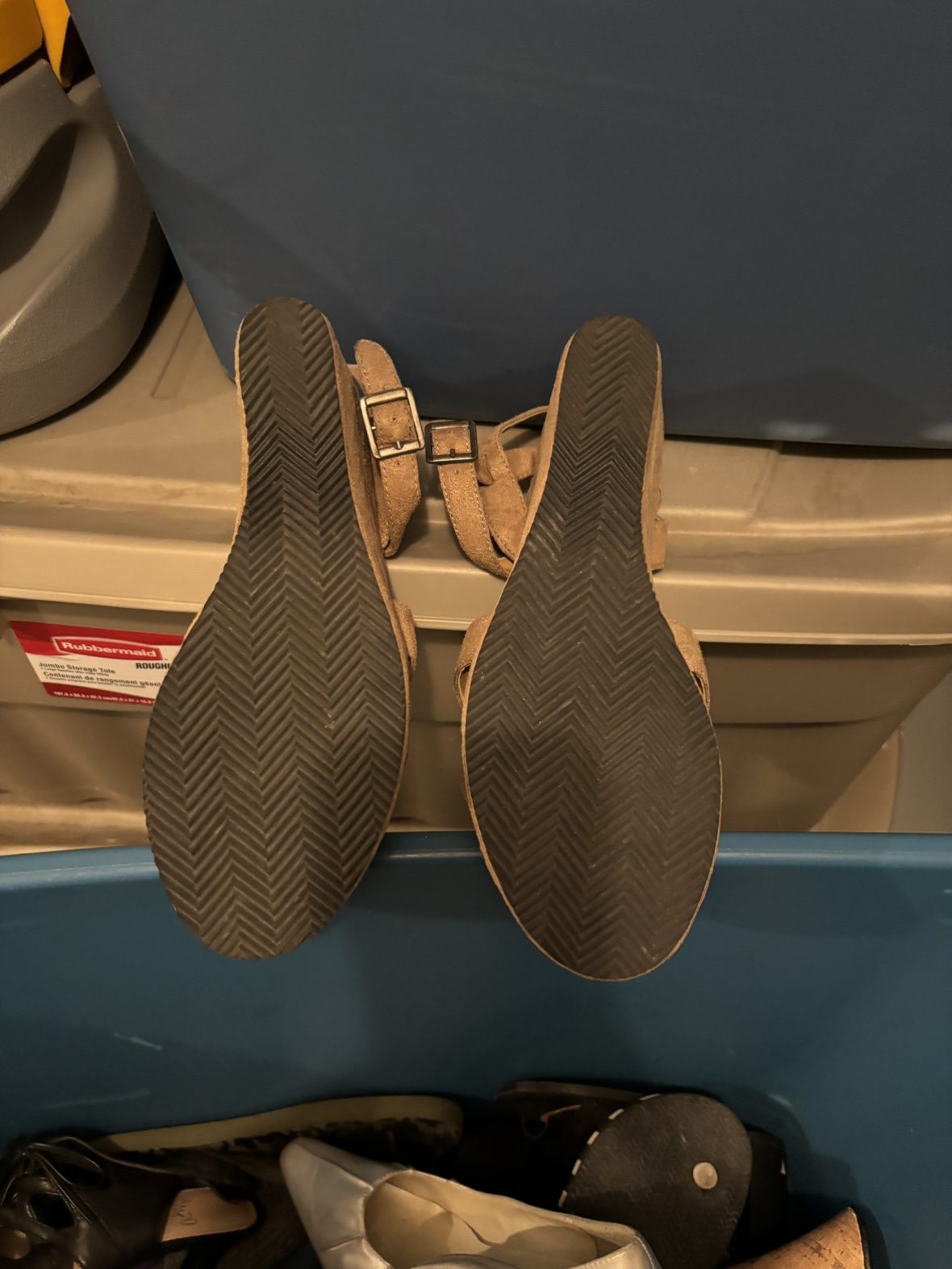 Womens Tan Wedge Sandals - photo 2