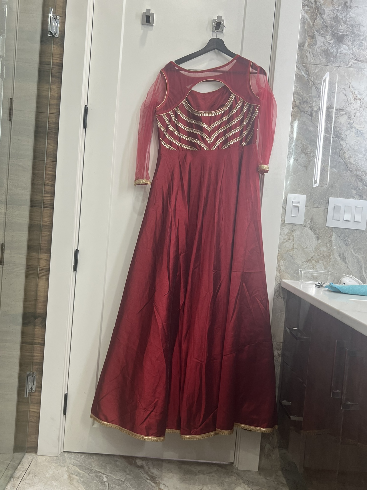 Long dress type two piece