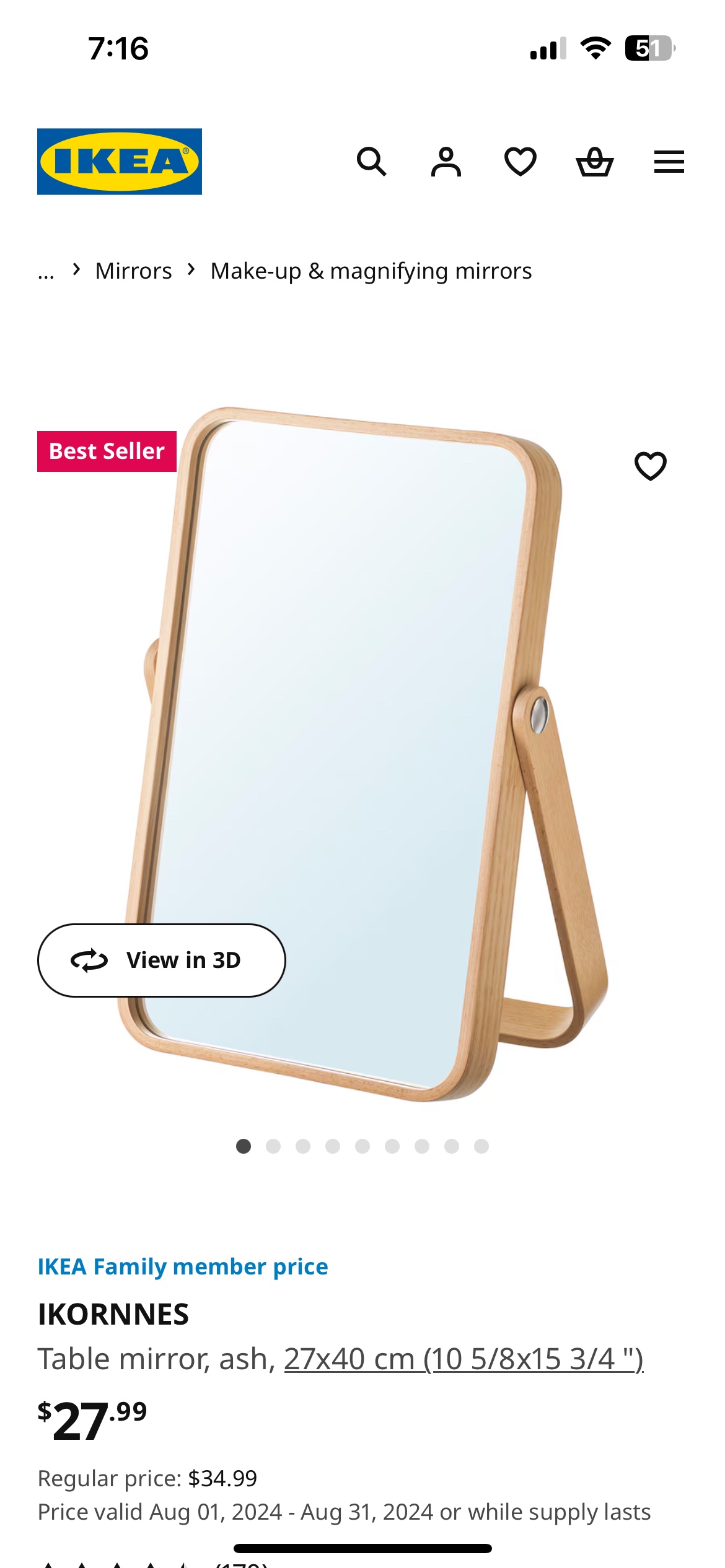 IKEA mirror - photo 2