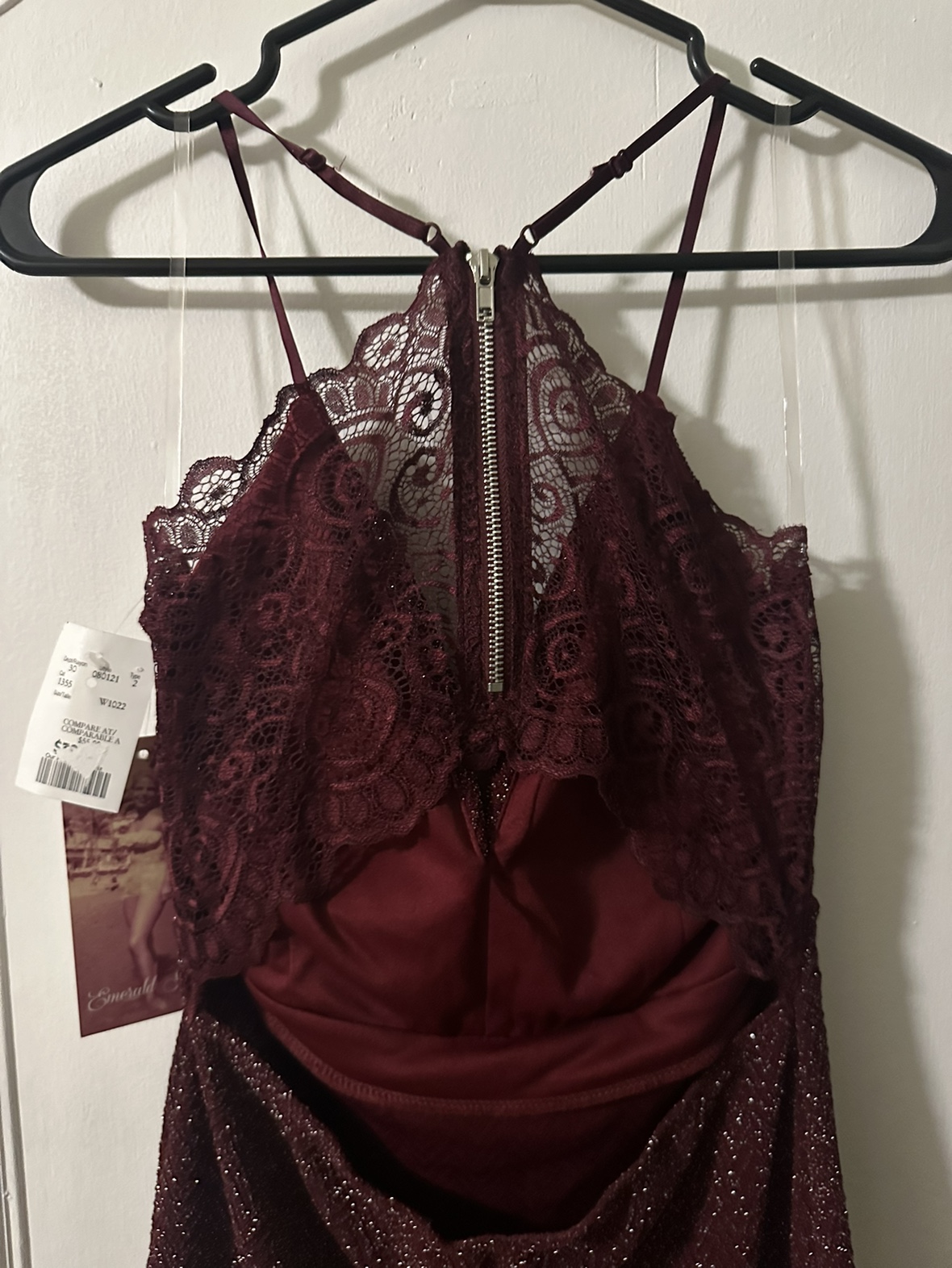 Burgundy Sparkle Dress - photo 3