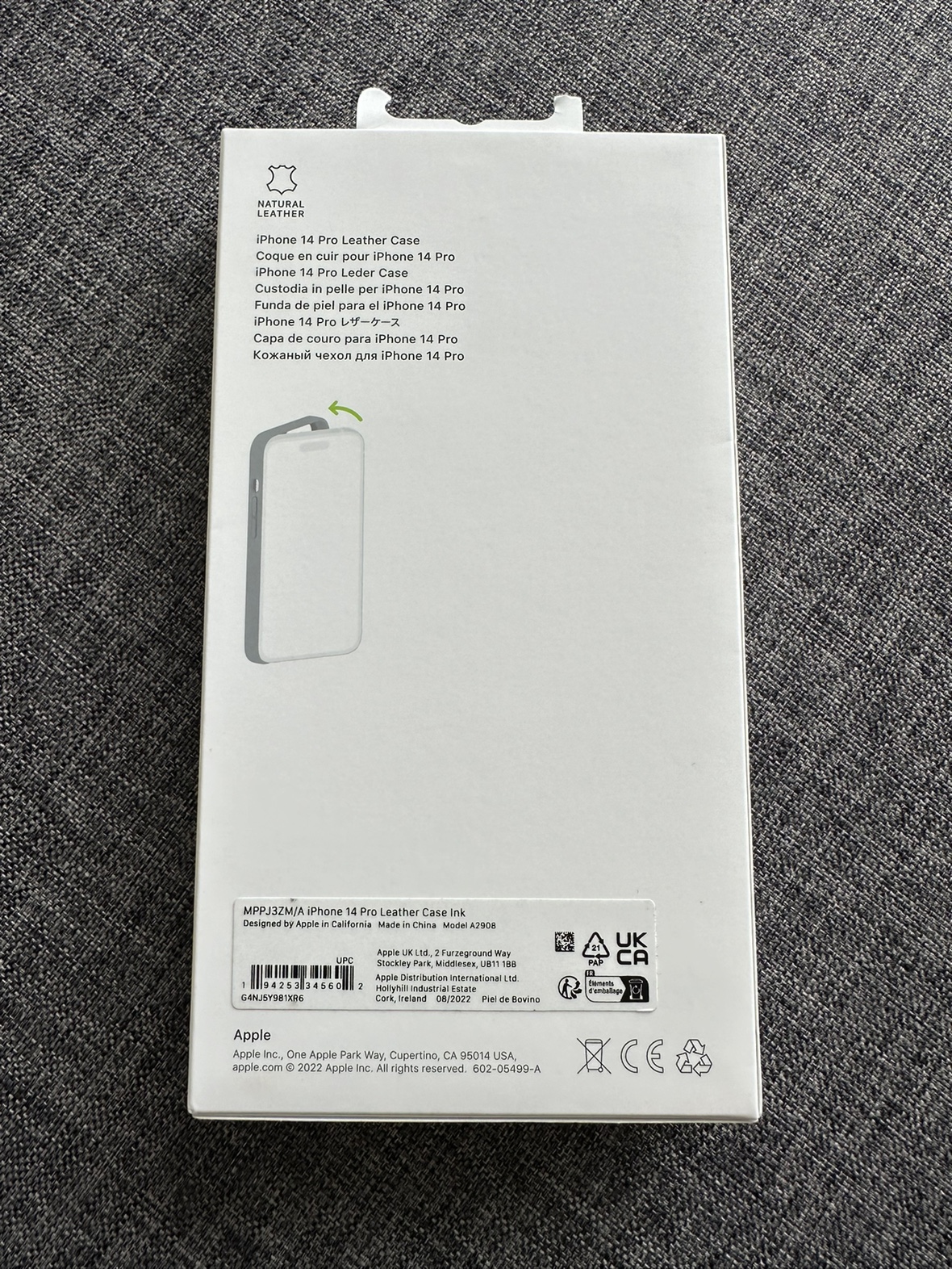 iPhone 14 Pro Leather Case with MagSafe - Ink - photo 2