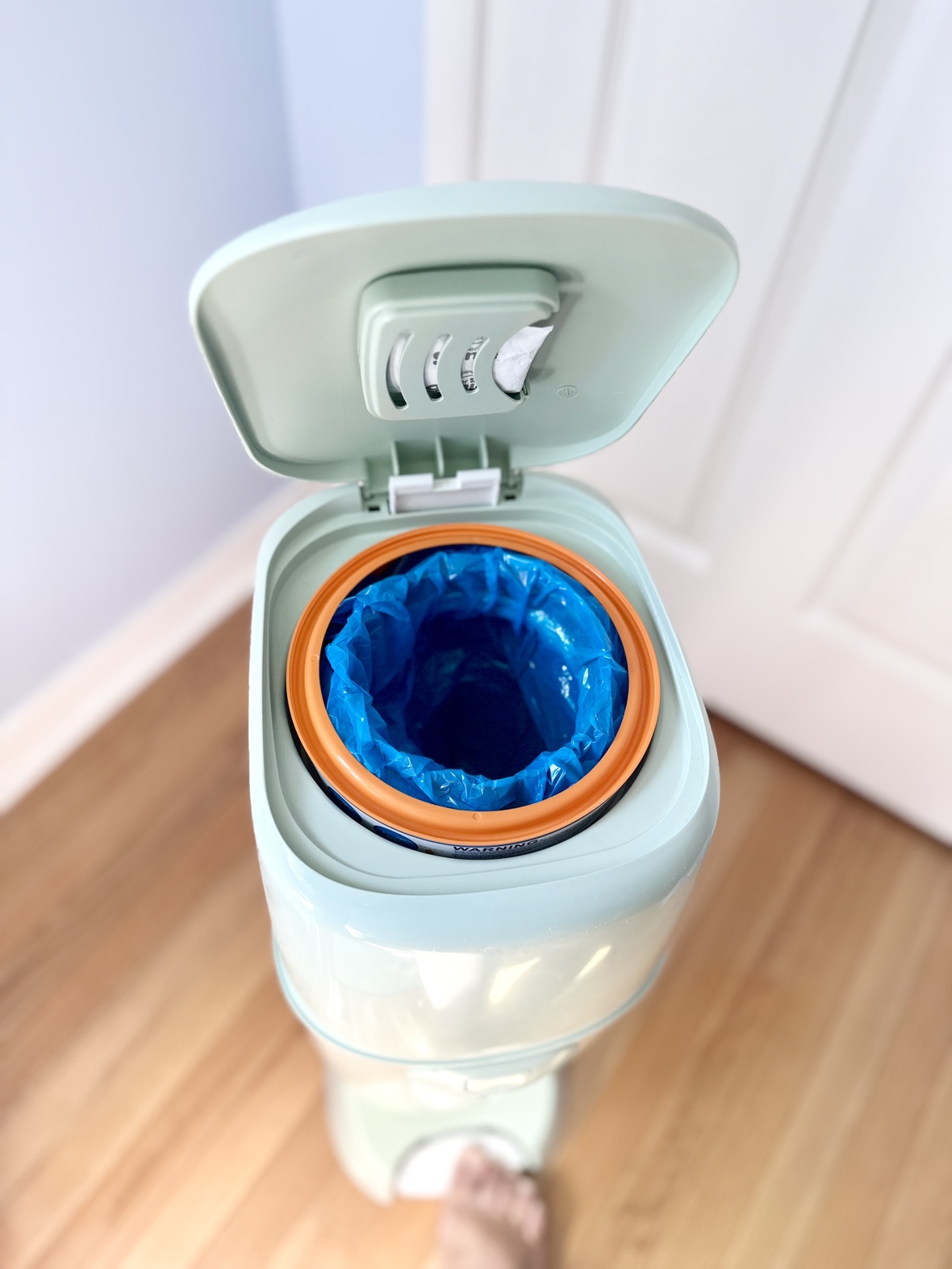 TWO Diaper Genie Pails, 6 refills, 4 carbon filters image indicator(6)