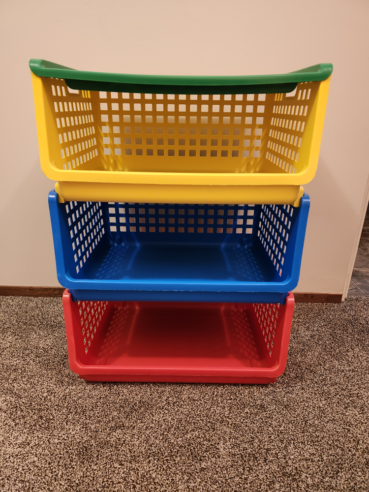Storags bins.