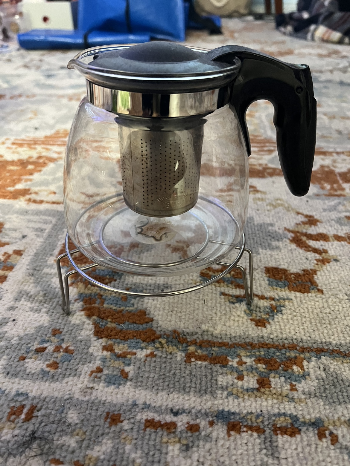 Tea pot with stand for candle