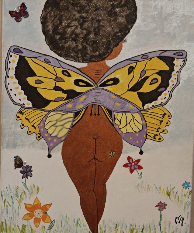 Brown Butterfly Art