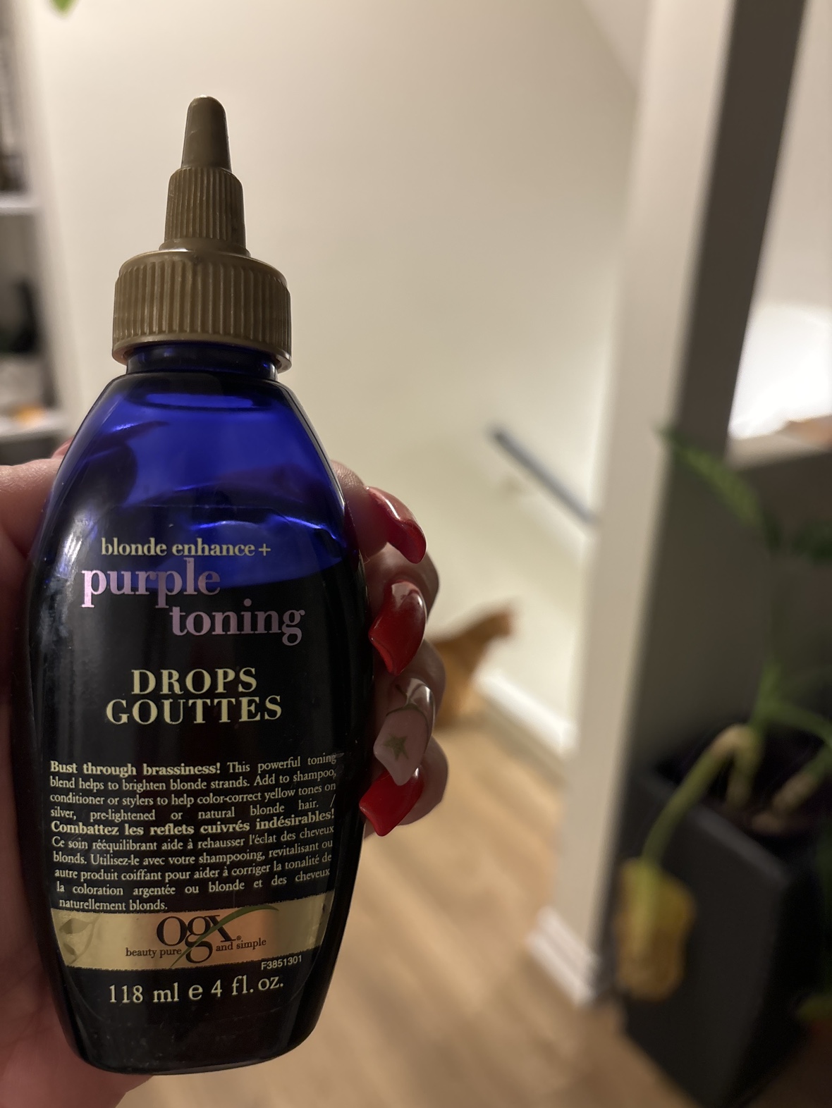 OGX Blonde Enhance + Purple Toning Drops #freecycle