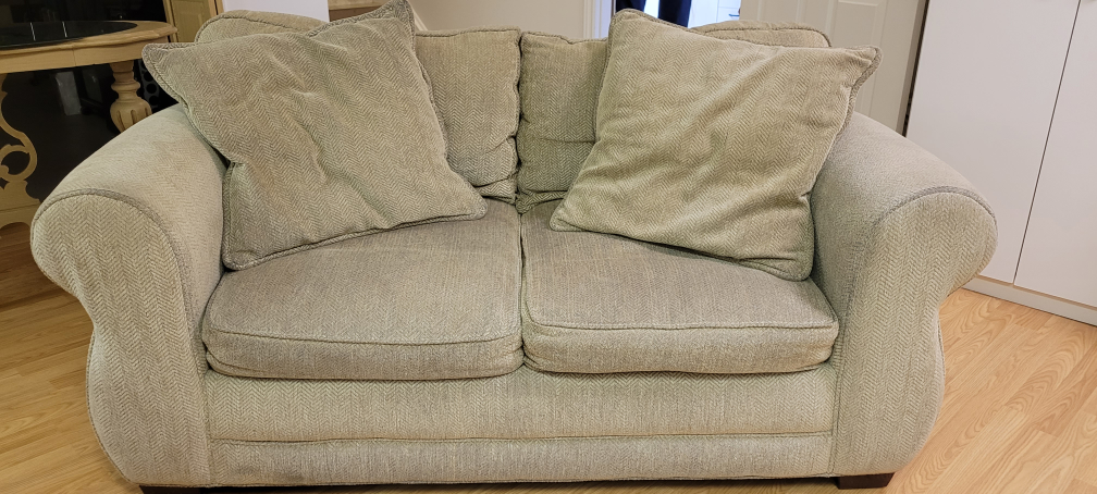 Beige Loveseat