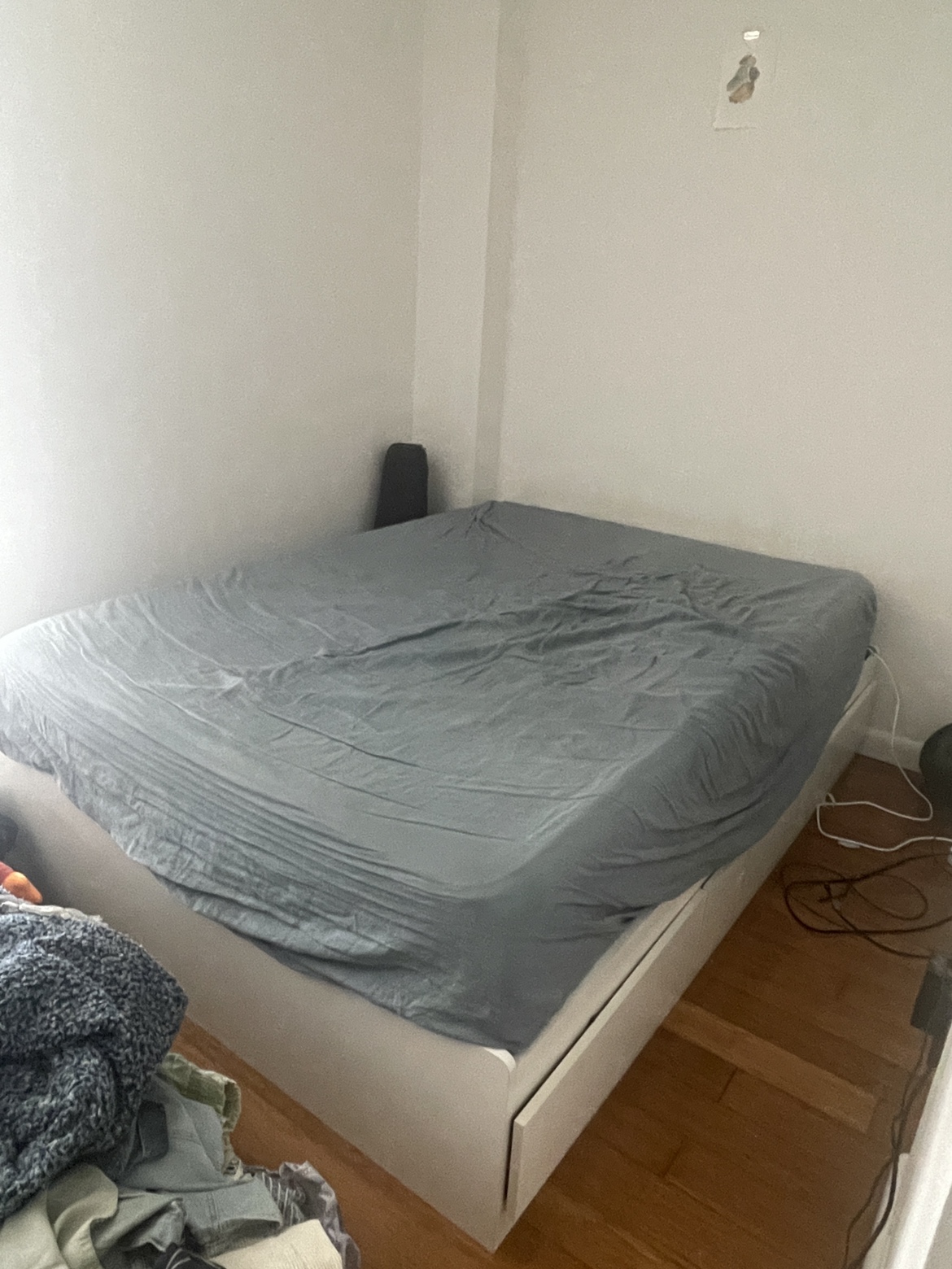 Full Size Casper Mattress and storage bed frame