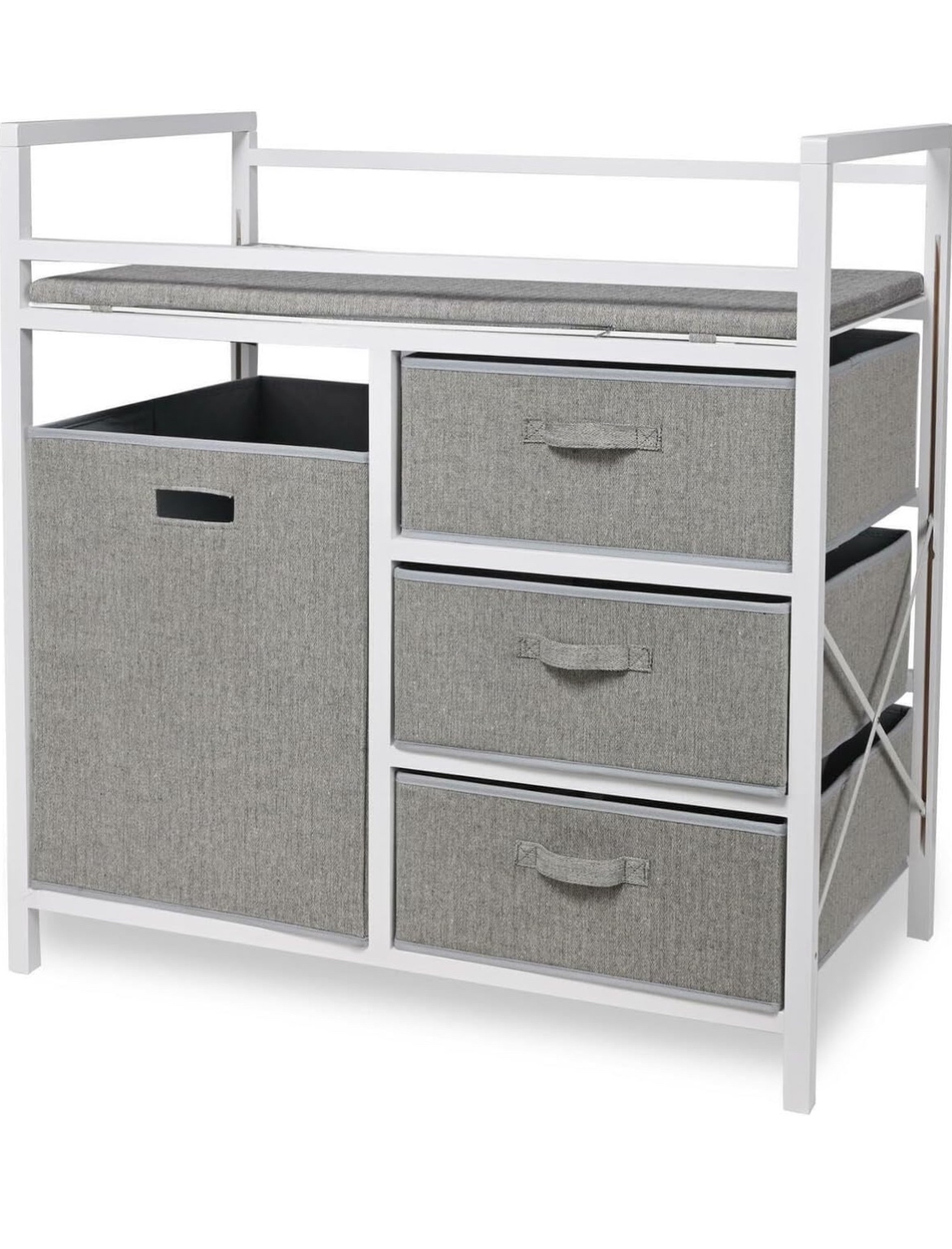Brand New - White Changing Table with Storage - photo 2