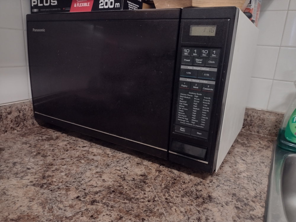 microwave free - outside on porch