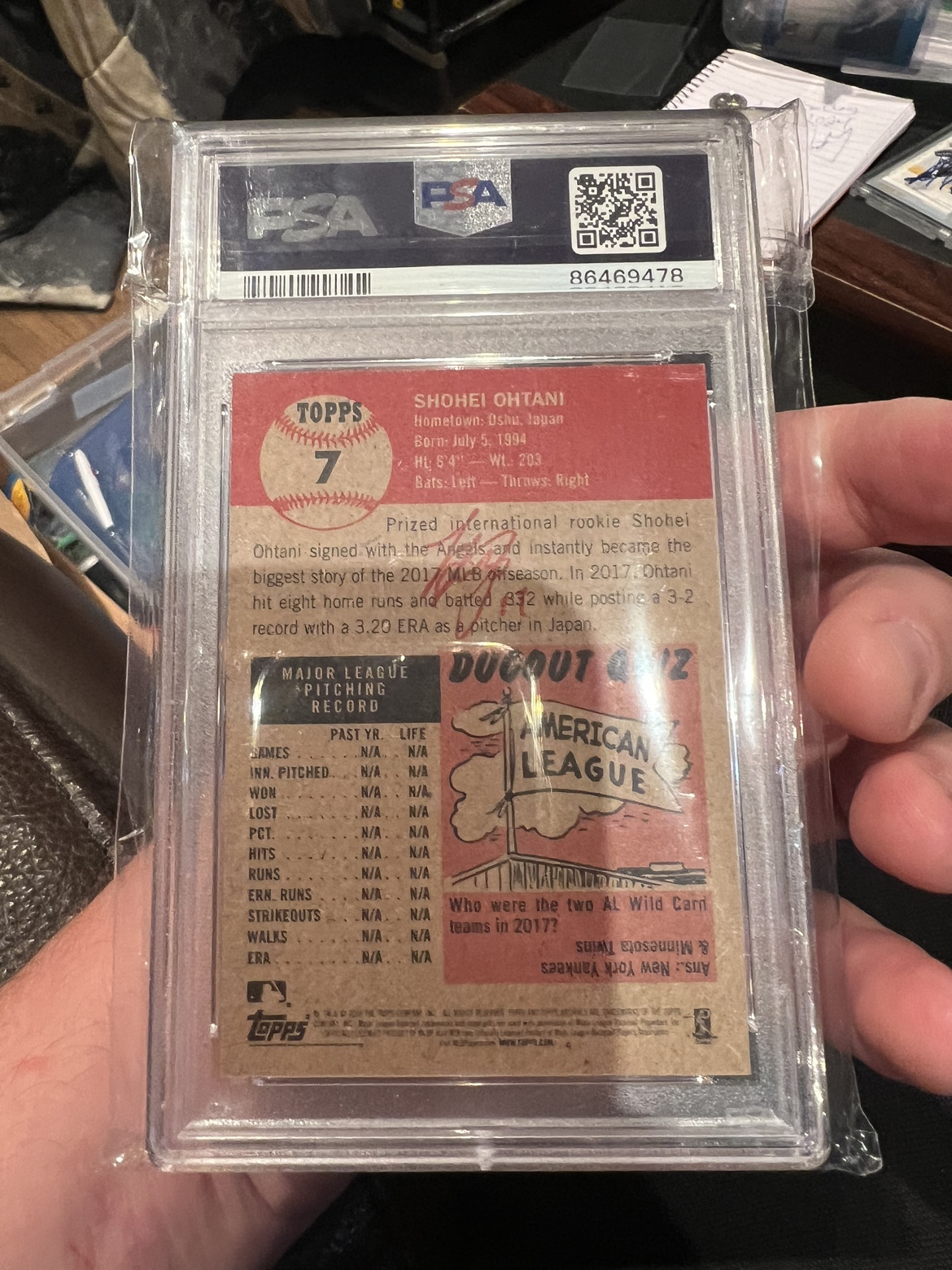 Psa Mint ohanti card !!! - photo 3
