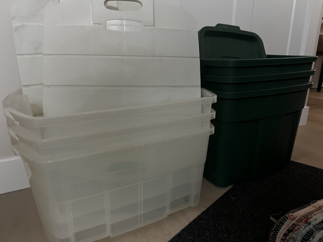 Boxes - plastic heavy duty - $4 each thumbnail