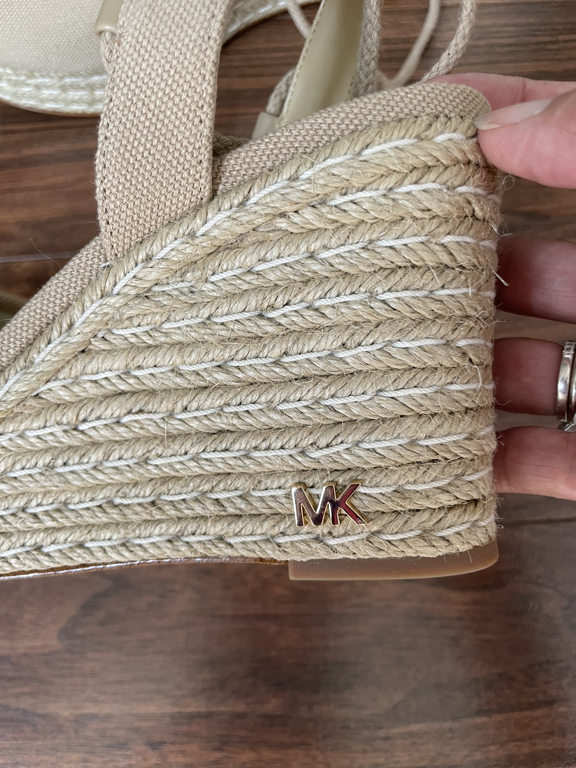 Michael Kors beige/nude wedge shoes image indicator(4)