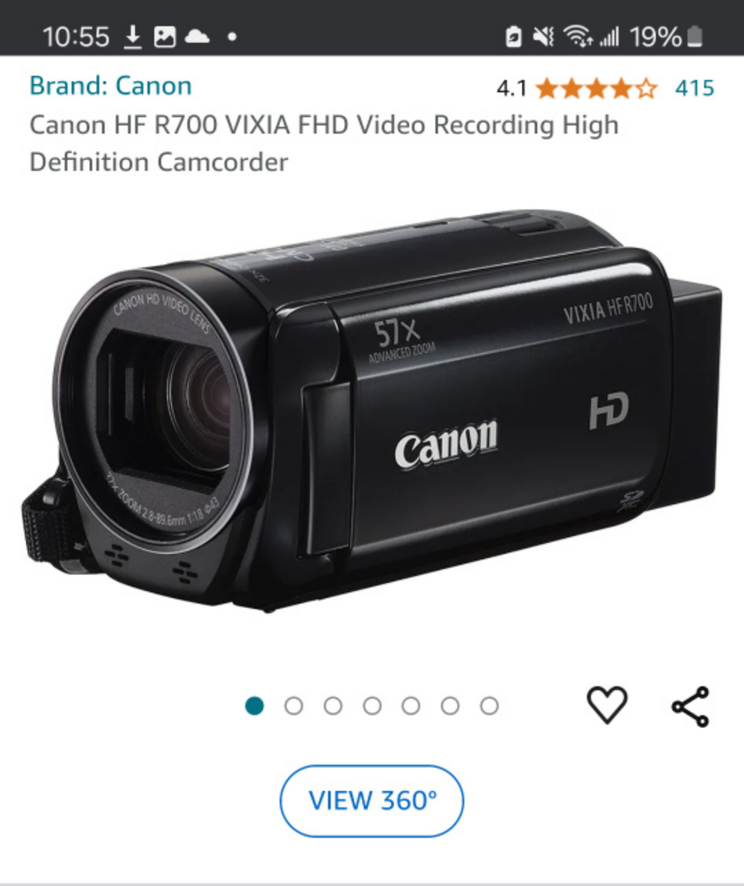 canon vixia hfr800 Camcorder - photo 2