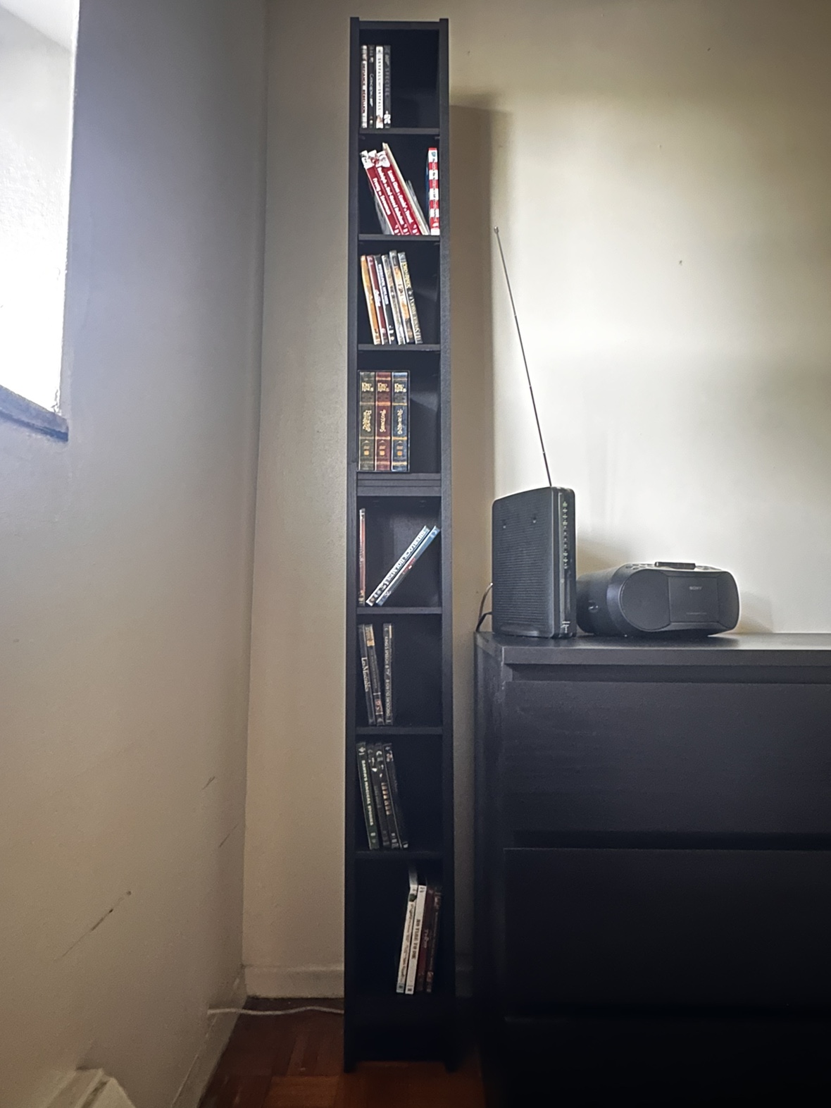 Black DVD/CD Shelf