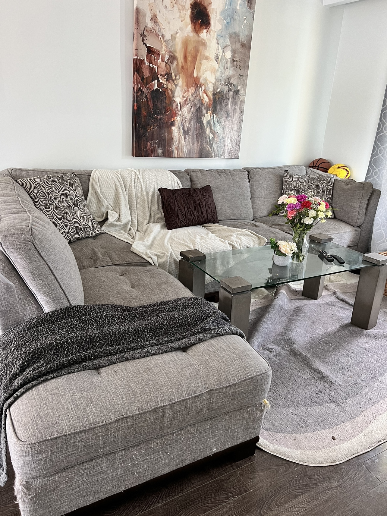 Sectional couch for sale thumbnail