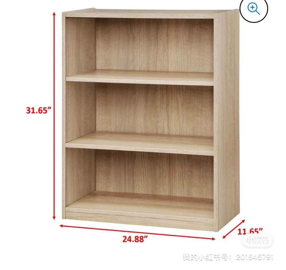 3-Shelf Bookcase