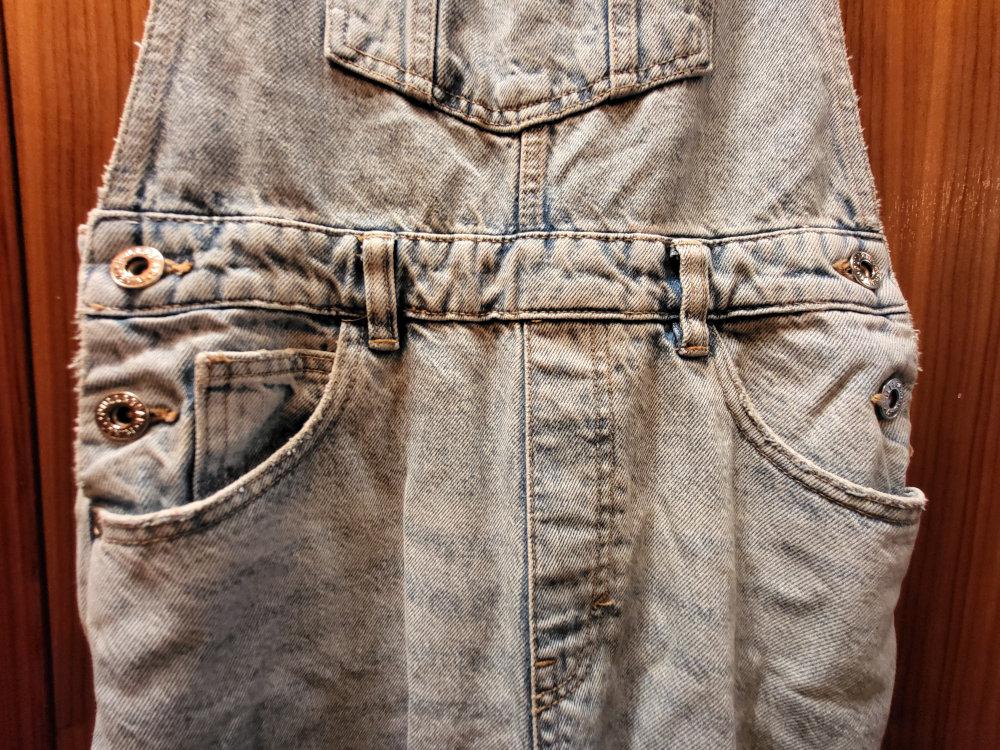 ❣️ Pull & Bear Denim Overalls Classic Baggy Jeans Size Medium image indicator(4)