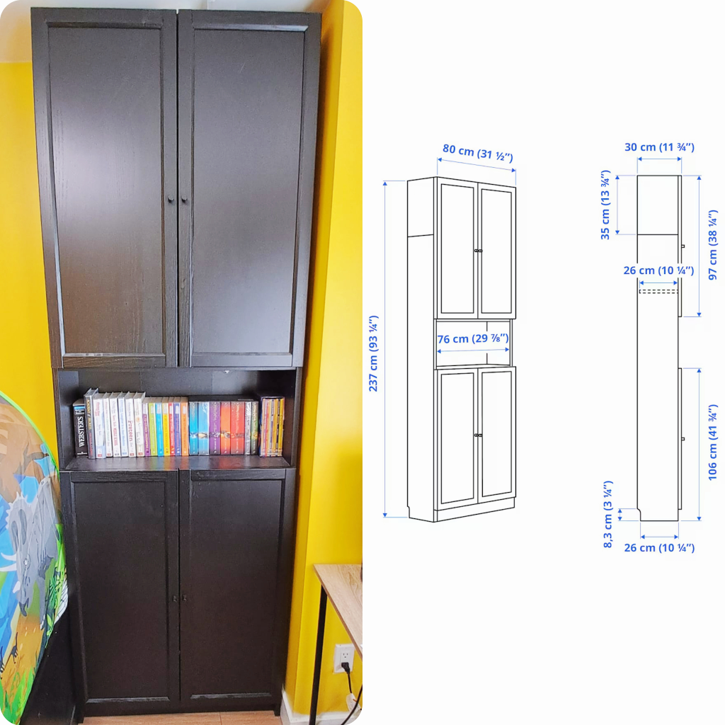 Bookcase w/doors