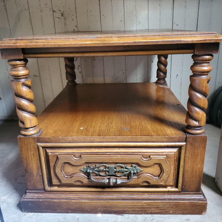 Wooden End Table #freecycle