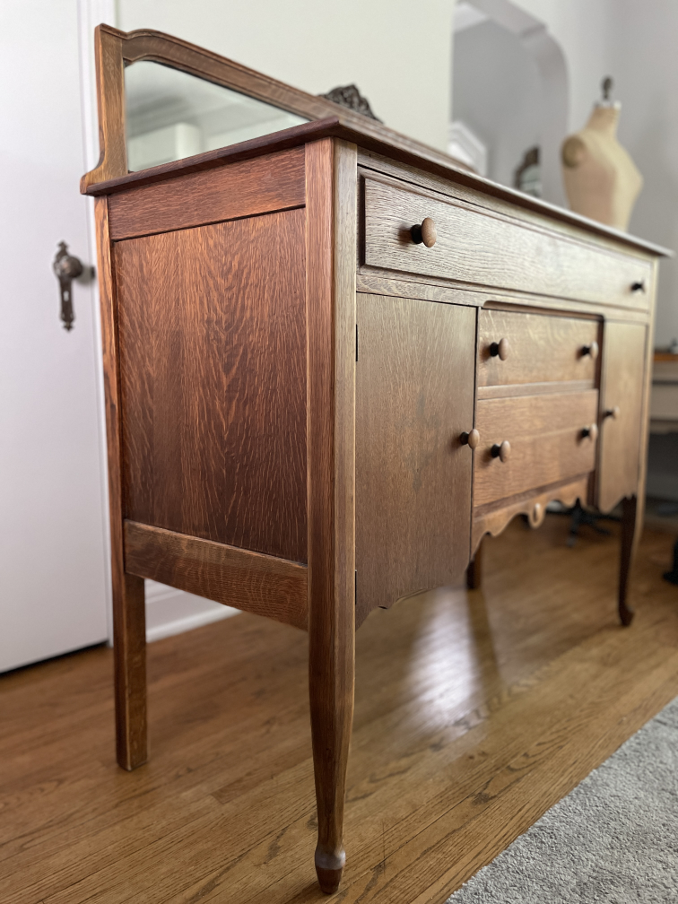 Antique Buffet/Sideboard with Mirror