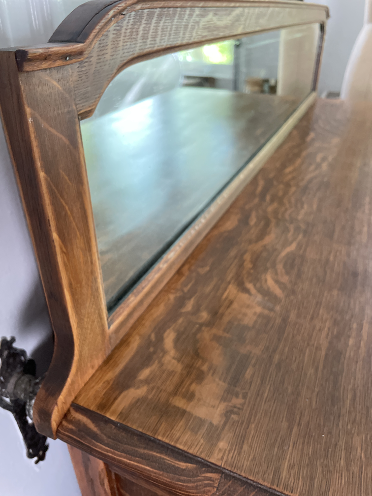 Antique Buffet/Sideboard with Mirror - photo 5